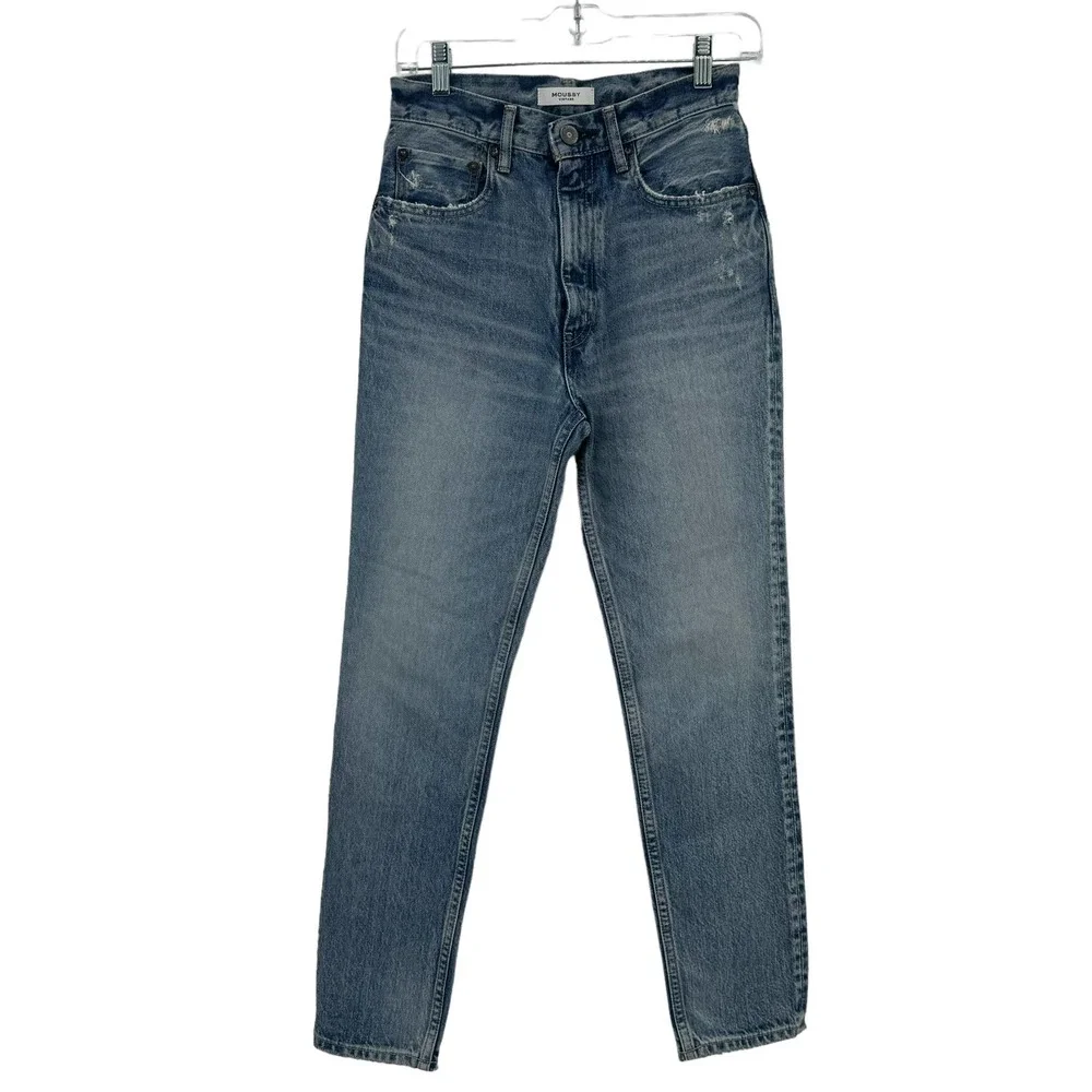 MOUSSY VINTAGE Dells Cropped Boy Skinny Jeans 25 NWOT